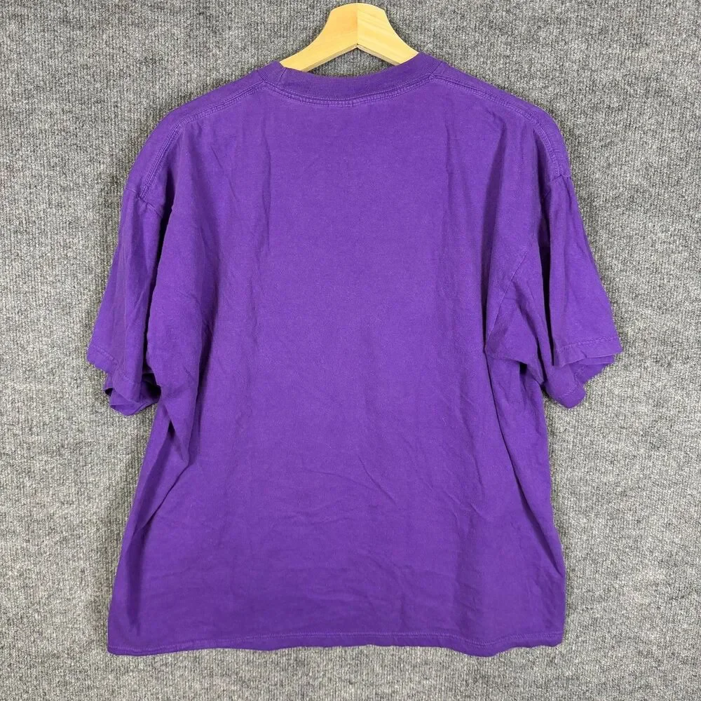 Vintage 2001 Baltimore Ravens AFC Champions T Shirt Mens XL Ray Lewis Purple